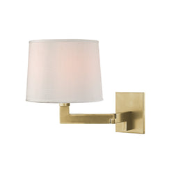 Fairport 1 Light Wall Sconce in Aged Brass