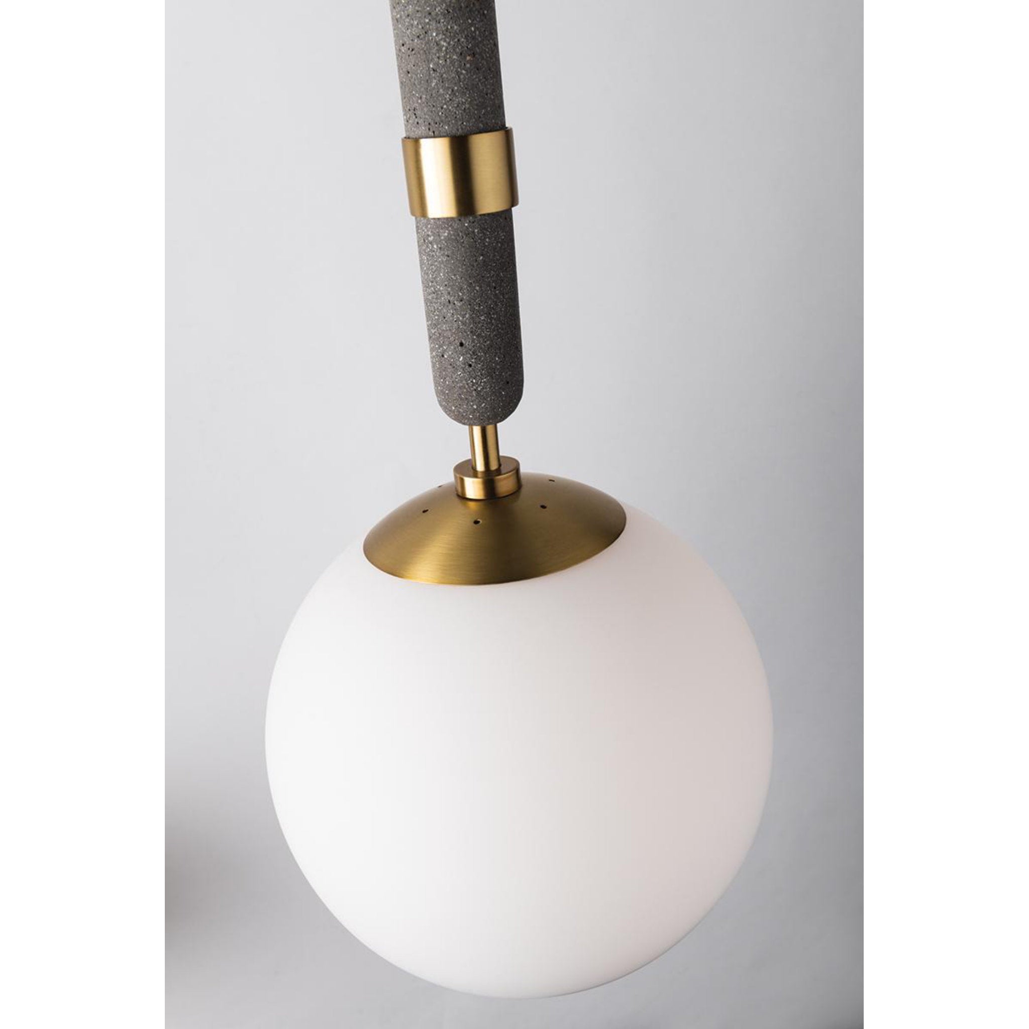 Brielle 1-Light Pendant in  Aged Brass 5.75L x 9.5W x 26.75H