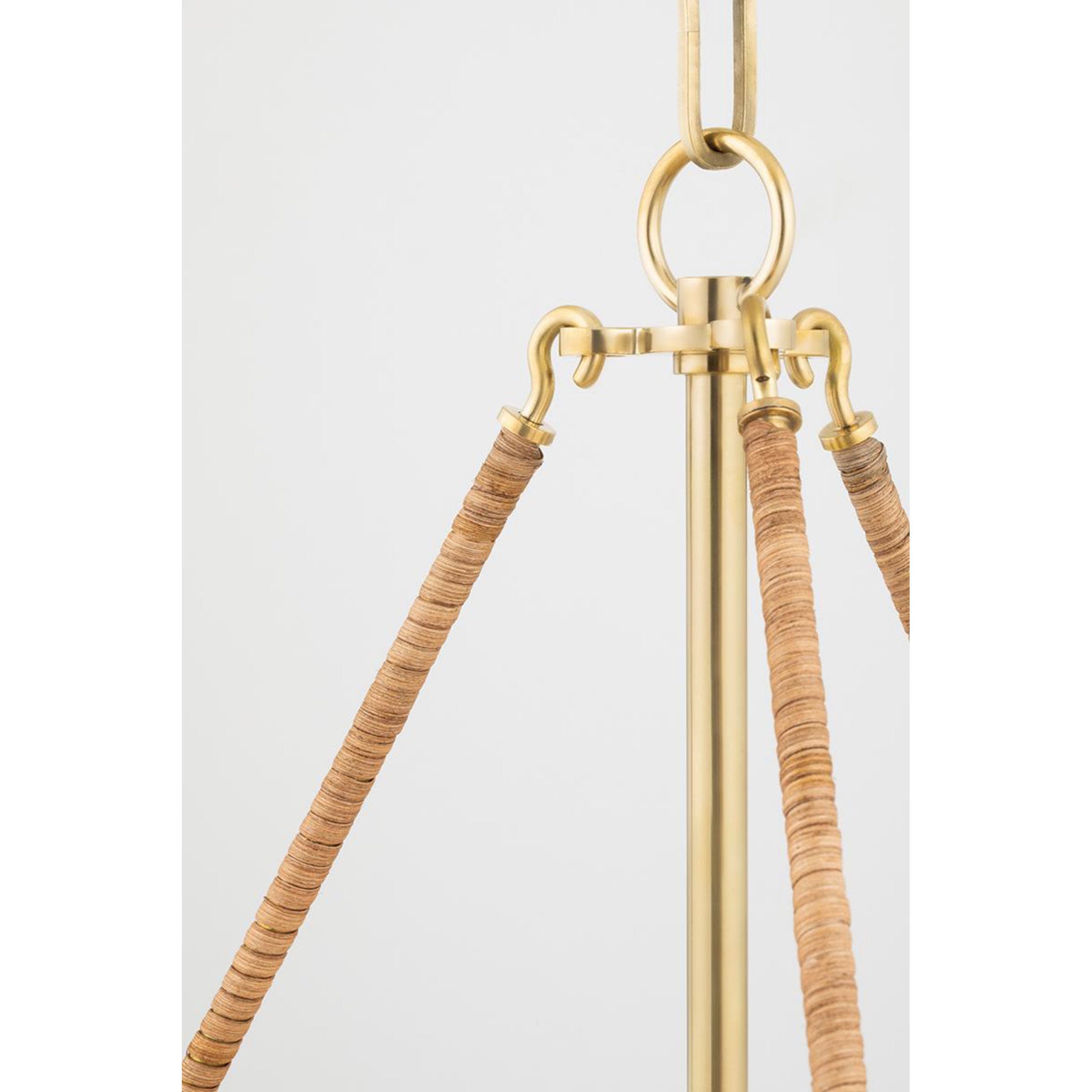 Somerset 3-Light Semi Flush in  Aged Brass by  Mark D. Sikes 16L x 16W x 8H