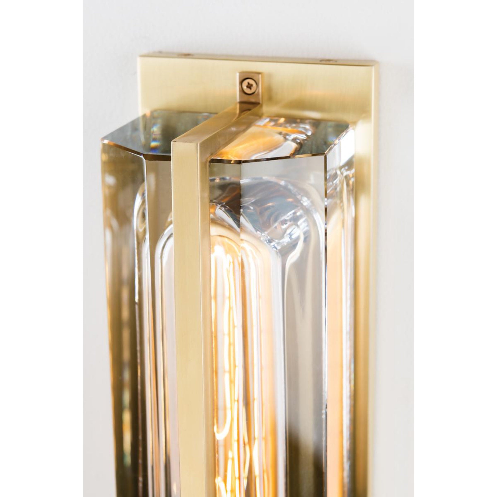 Hawkins 1-Light Wall Sconce in  Black Brass 4.5L x 4.5W x 16.75H