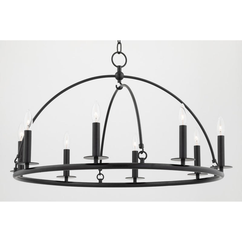 Howell 12 Light Chandelier in Aged Iron