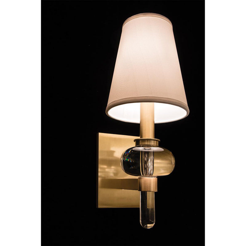 Luna 1 Light Wall Sconce in Polished Nickel