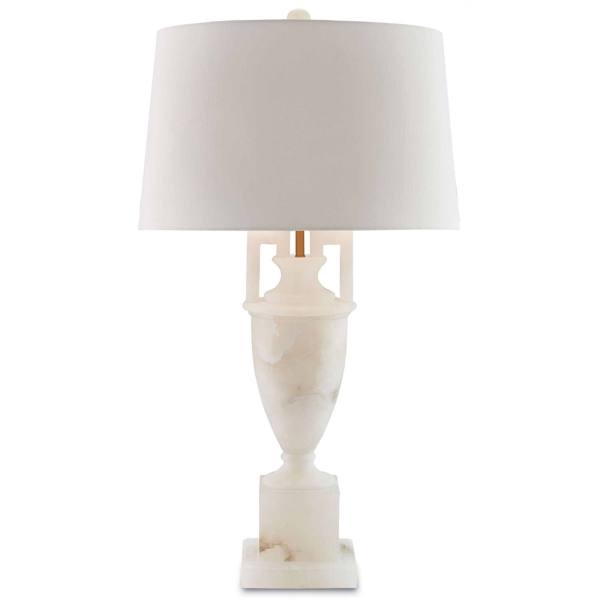 Clifford White Table Lamp - Natural/Coffee Bronze