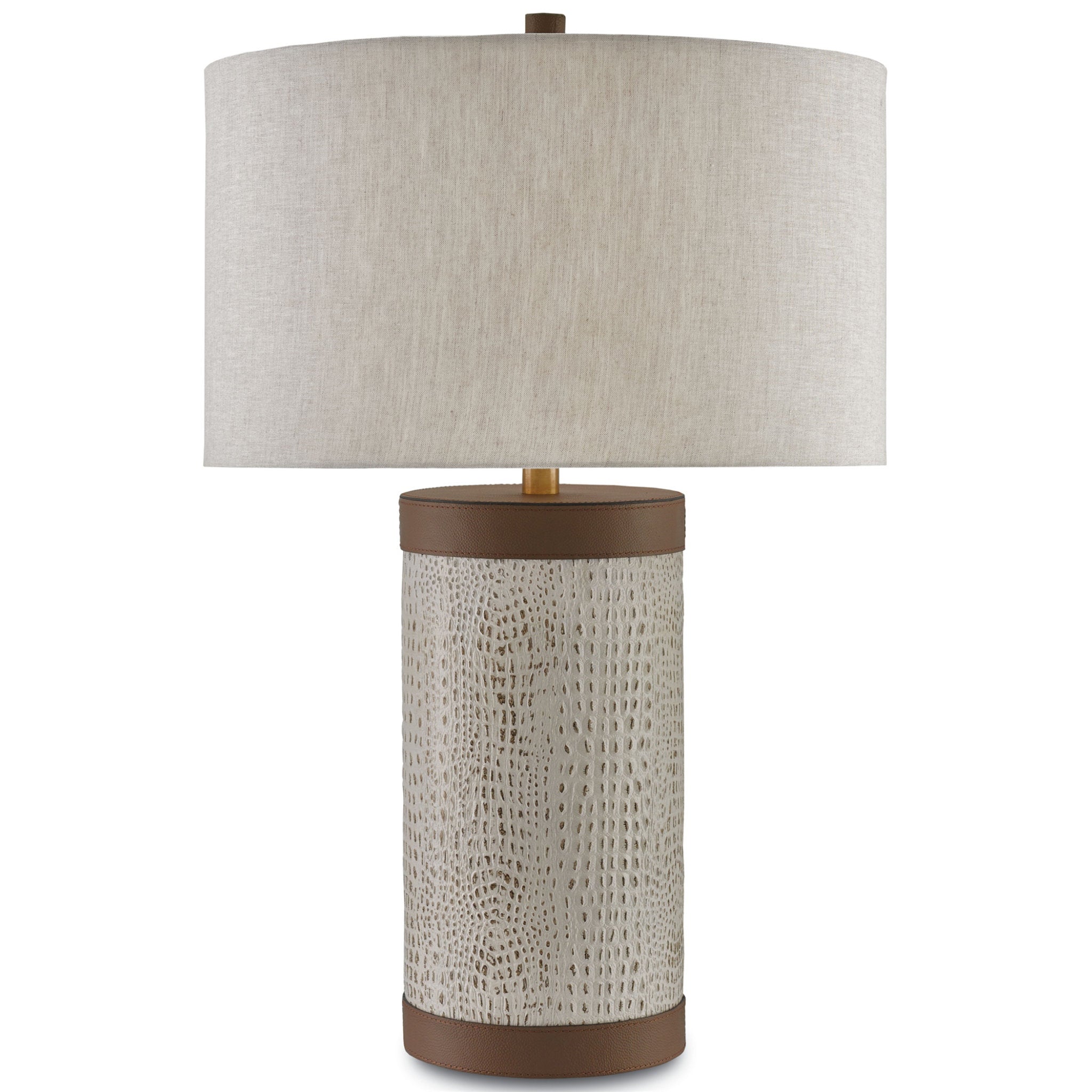 Baptiste Table Lamp - Ivory/Brown/Brushed Brass