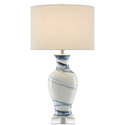 Hanni Table Lamp - White/Blue