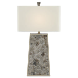 Calloway Table Lamp - Light Mica/Silver Leaf