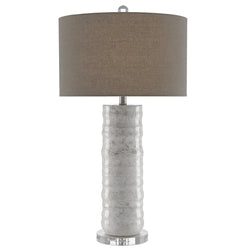 Pila Table Lamp - Ivory/Taupe