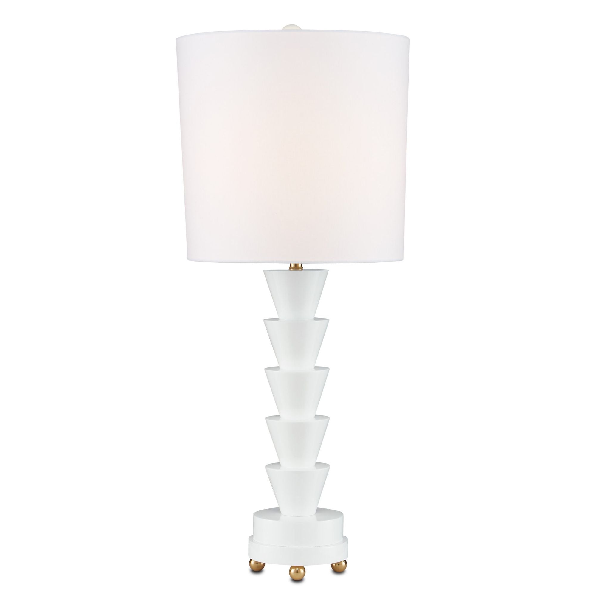 Culture White Table Lamp - Gloss White