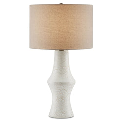Concerto White Table Lamp - Off-White Crackle