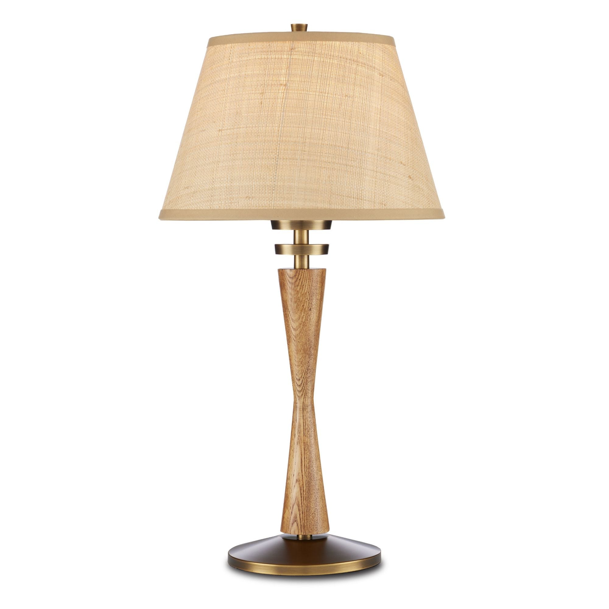 Woodville Table Lamp - Classic Honey/Antique Brass