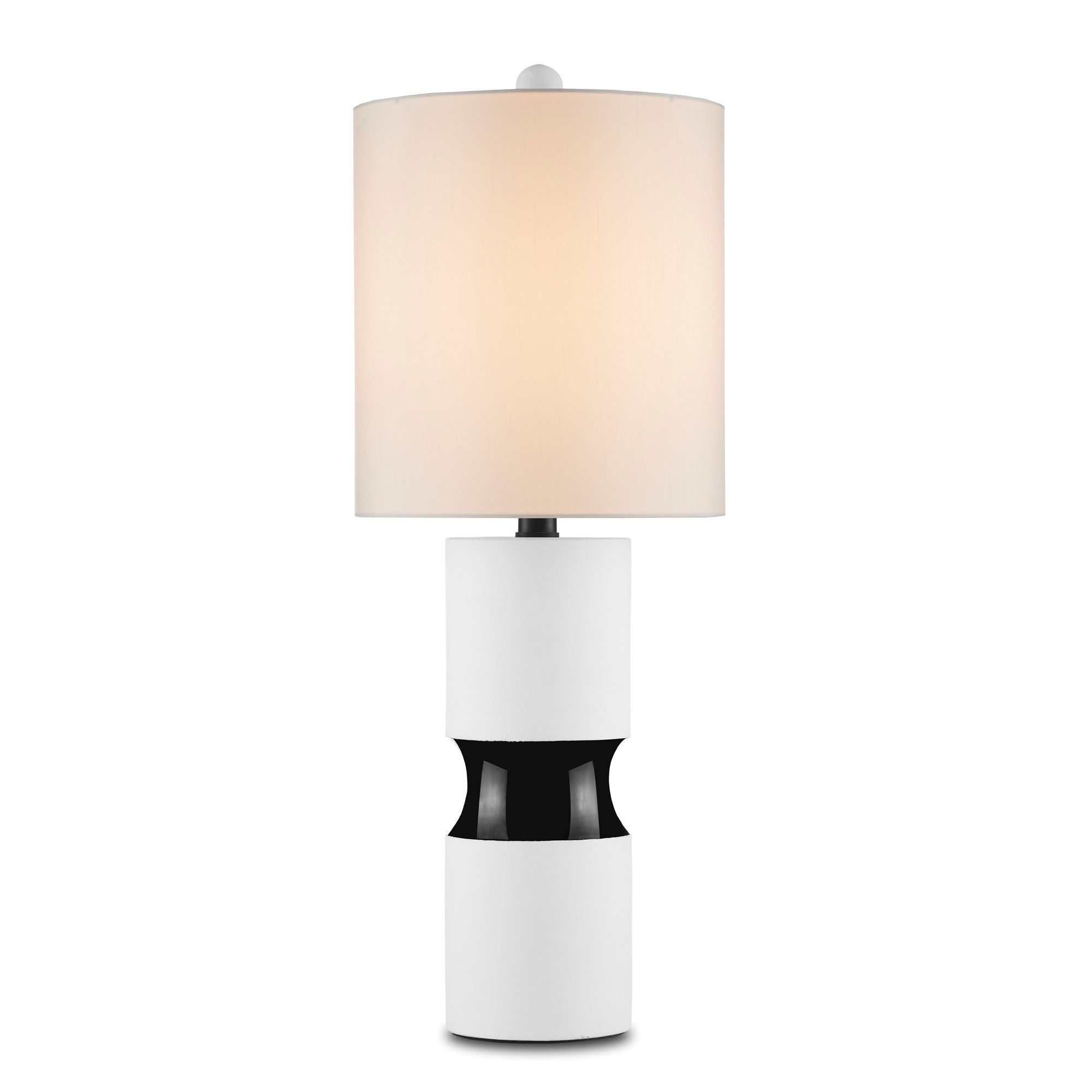 Althea Black & White Table Lamp - Off White/Black