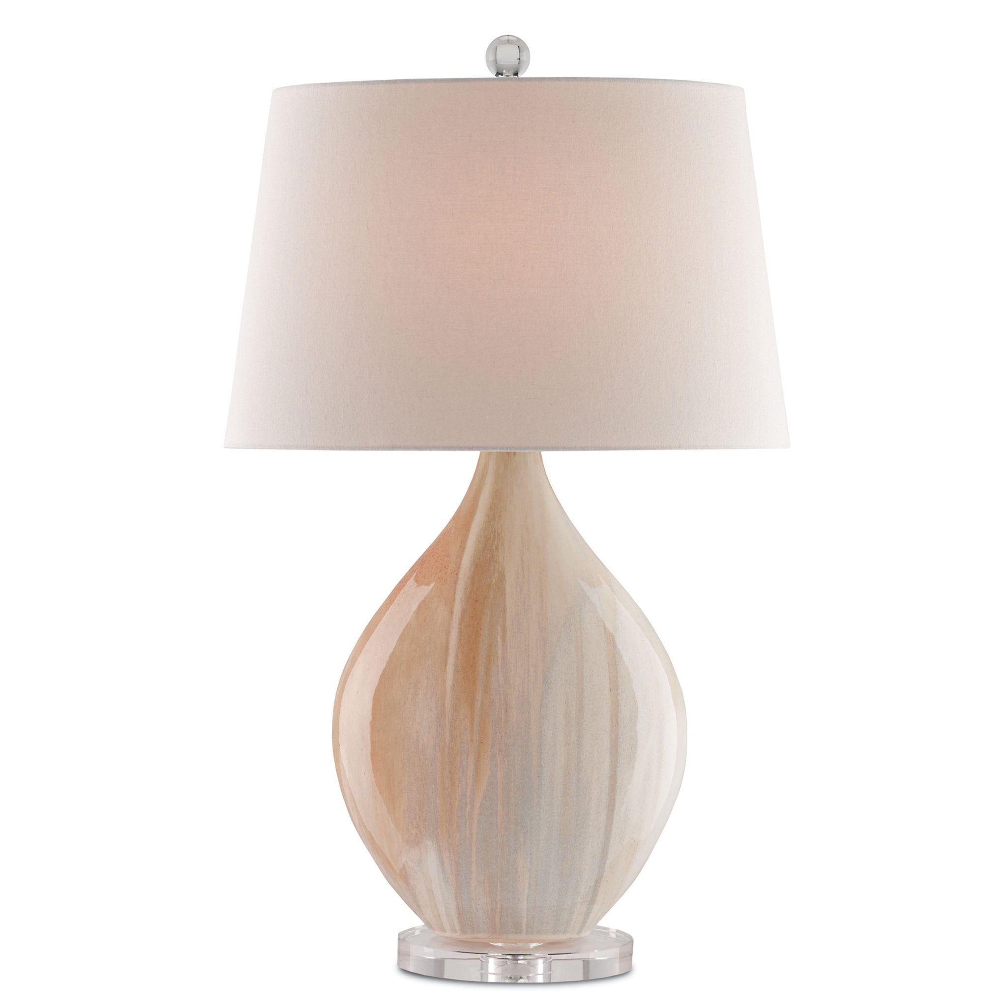 Opal Blush Table Lamp - Amber