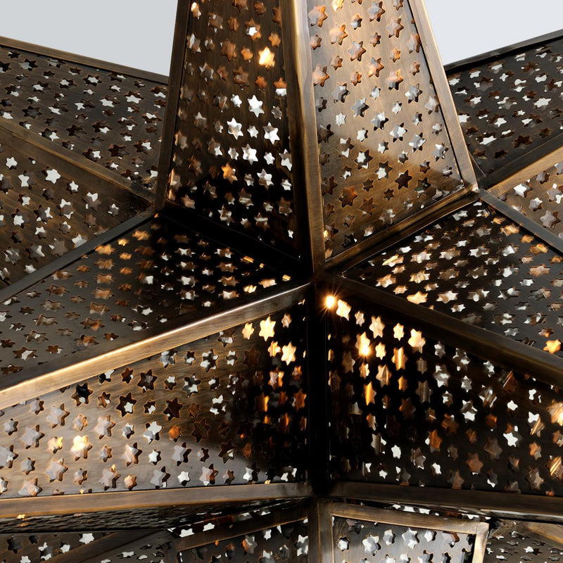 Star Of The East 3 Light Chandelier in Old World Bronze