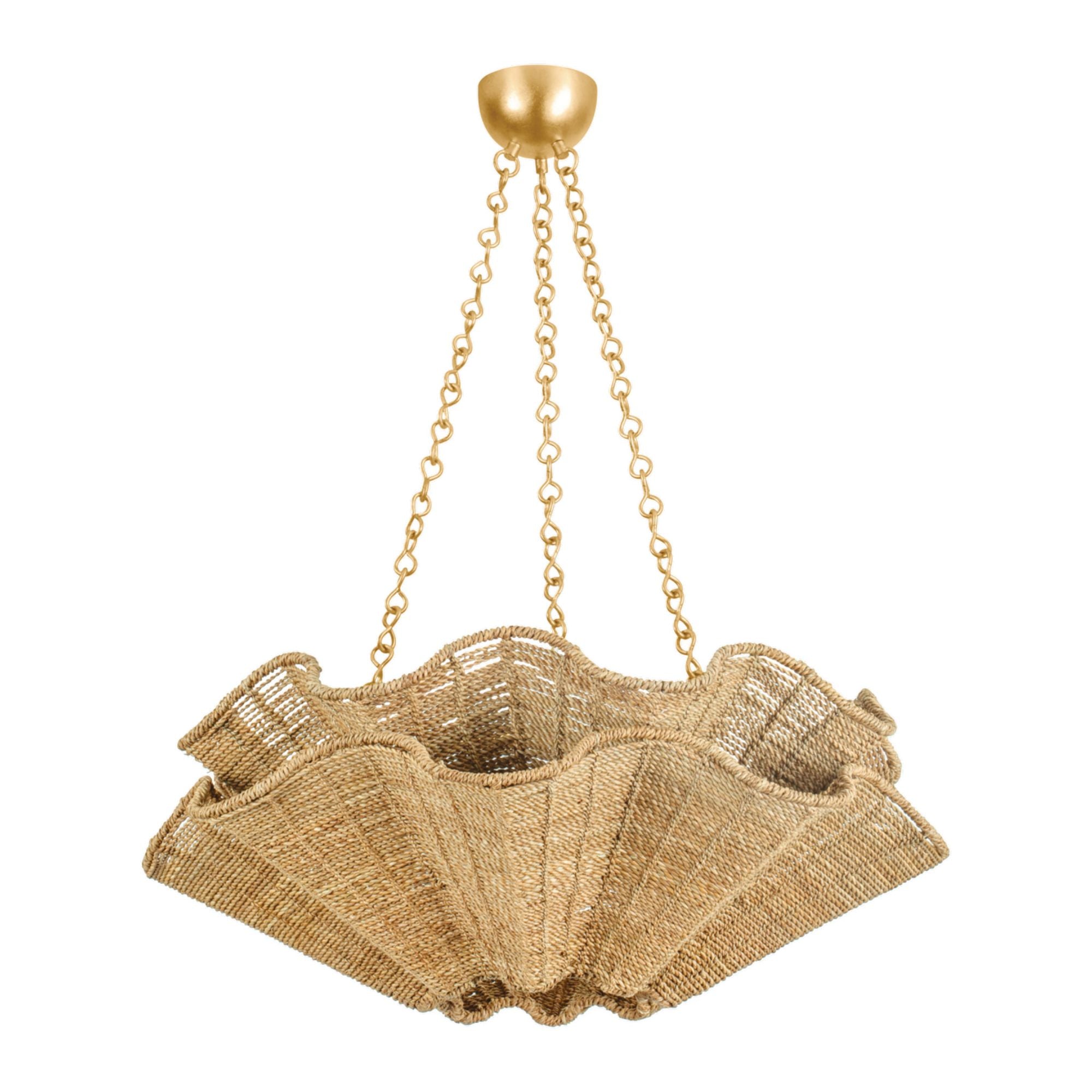 Hayworth 6-Light Chandelier in Vintage Gold Leaf 30.25W x 11.75H