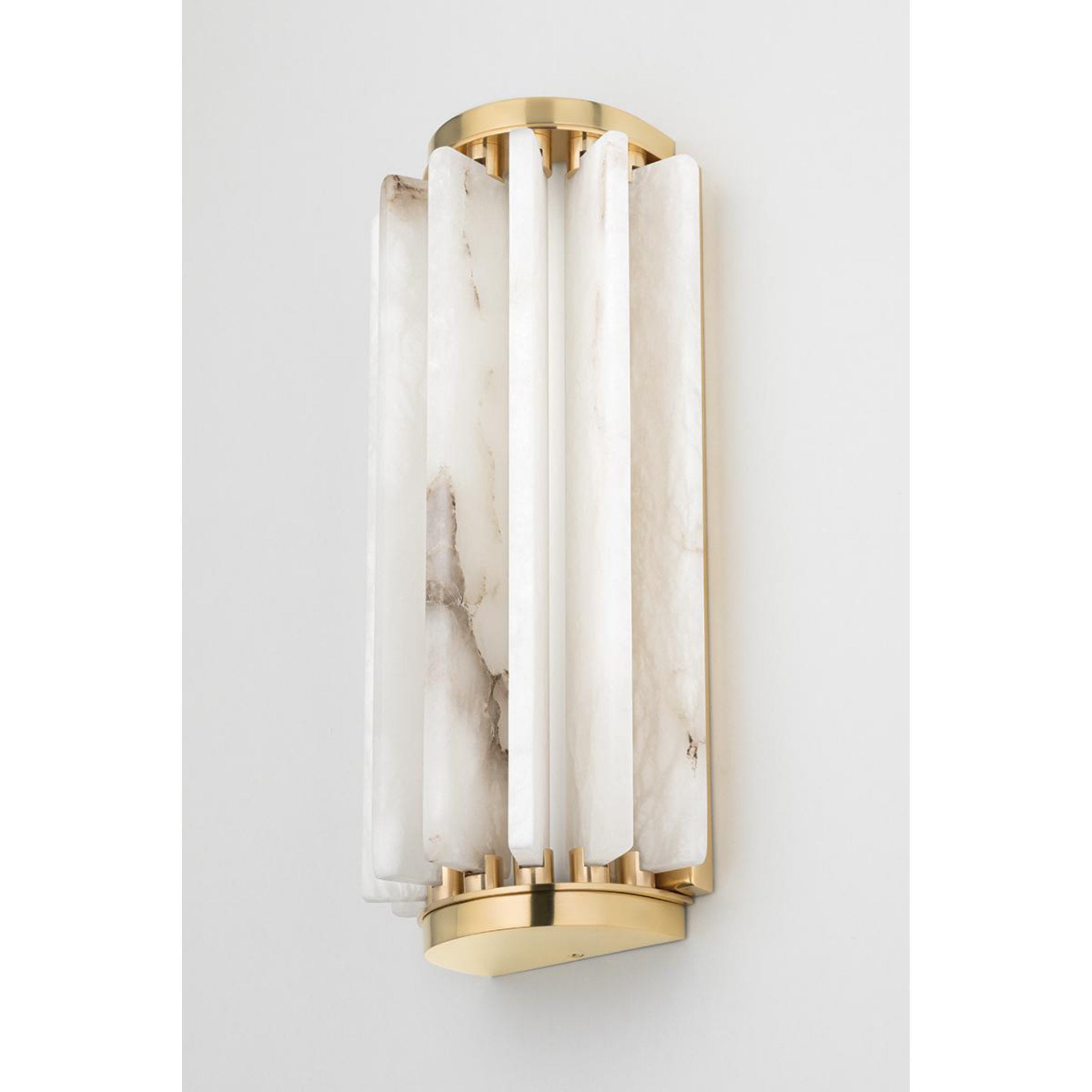 Hillside 1-Light Wall Sconce in  Aged Brass 6L x 6W x 13.5H