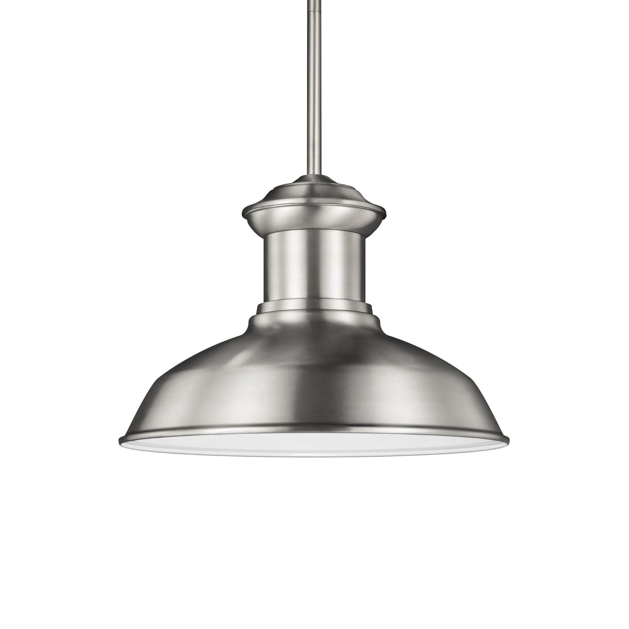 Fredricksburg One Light Outdoor Pendant LED Traditional Fixture 11.3125" Height Aluminum in Satin