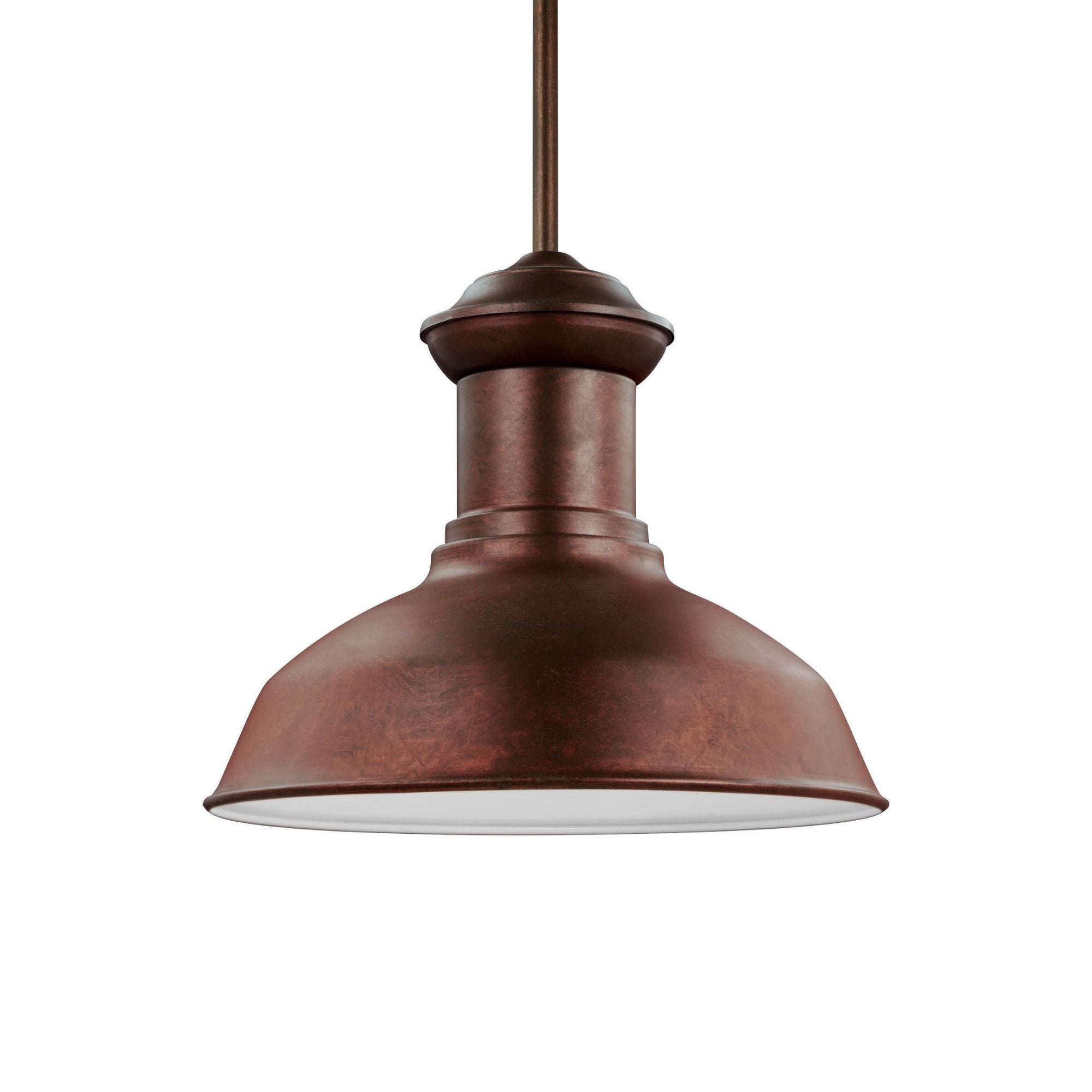 Fredricksburg LED Outdoor Pendant Traditional Fixture 11.3125" Height Aluminum in Weathered Copper