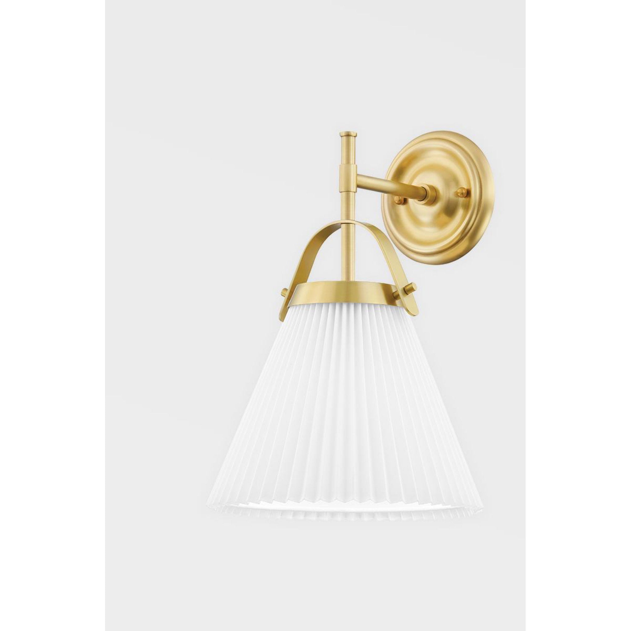 Aldridge 1-Light Wall Sconce in  Aged Brass 9.25L x 9.25W x 14H