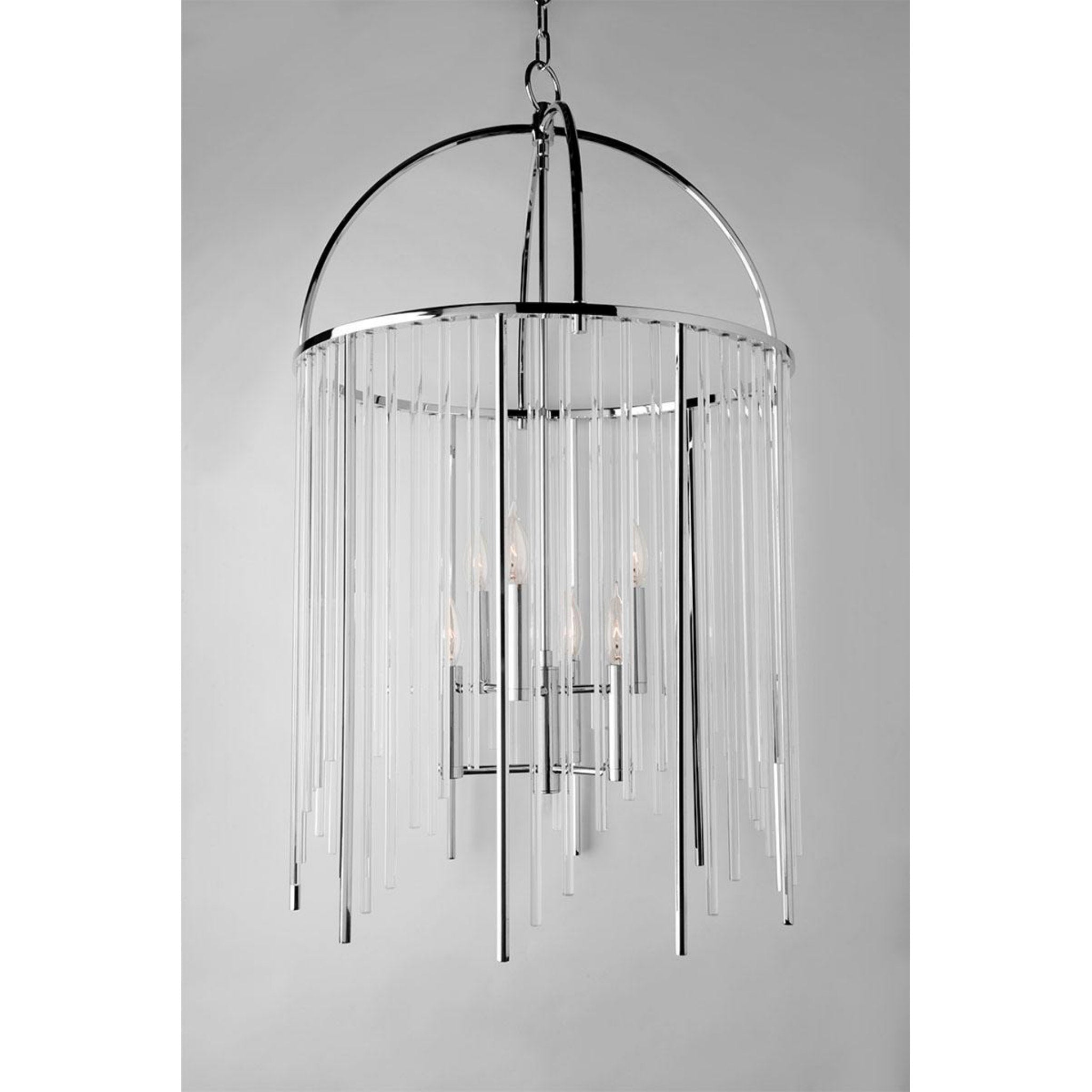 Lewis 4 Light Pendant in Aged Brass