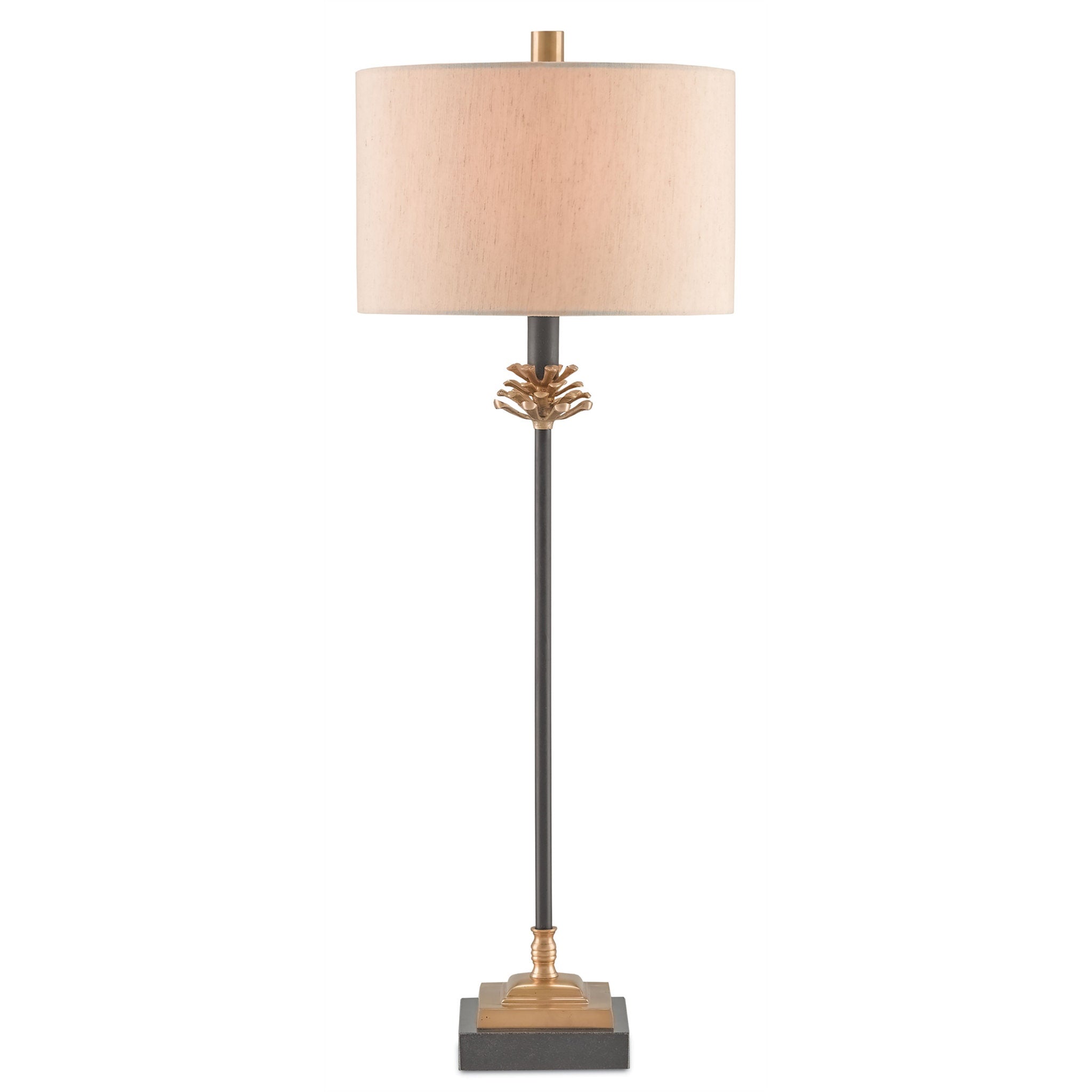Pinegrove Brass Table Lamp - Antique Brass/Black