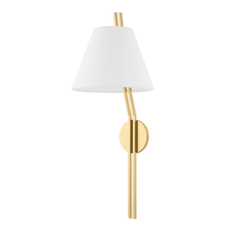 Shokan 1 Light Wall Sconce in Aged Brass
