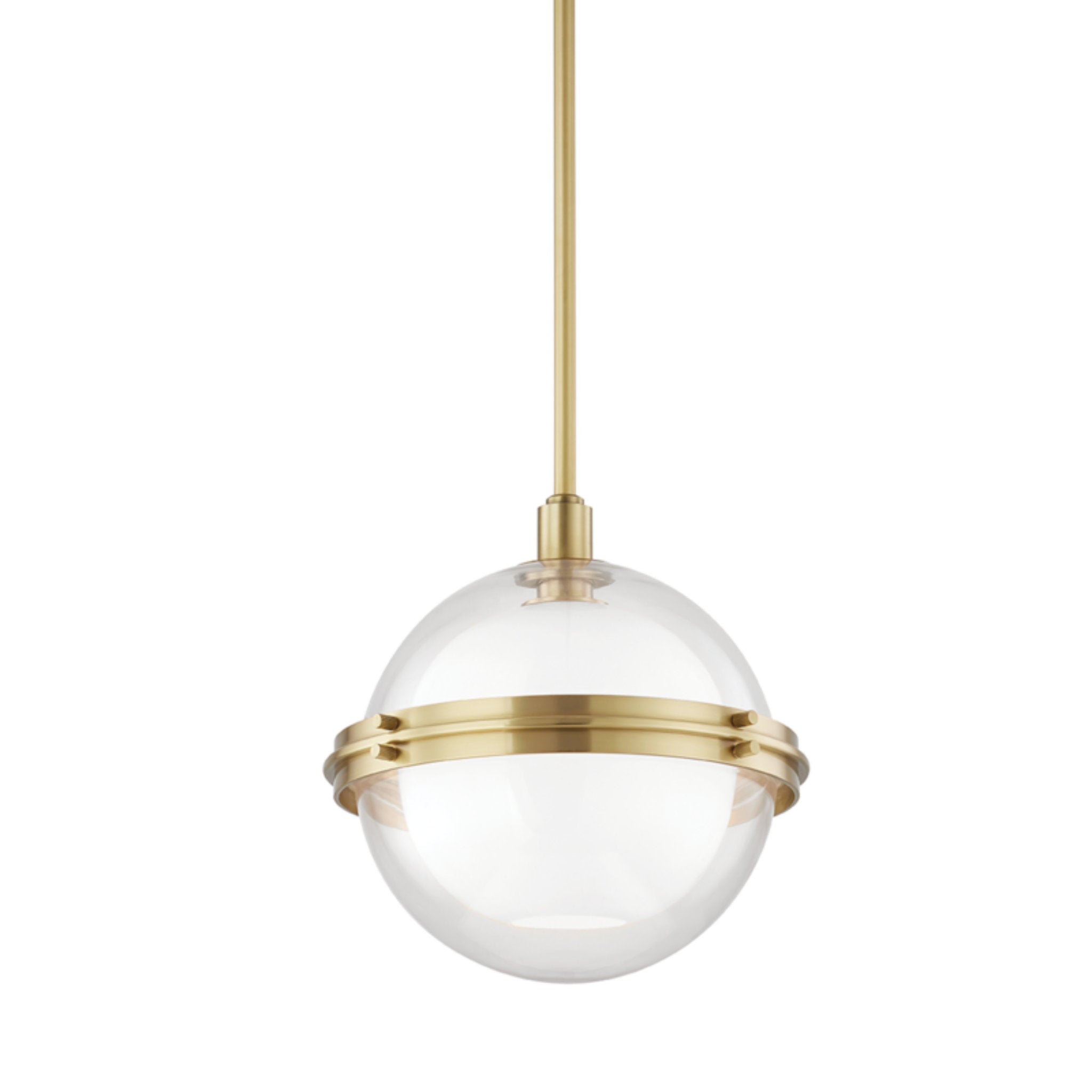 Northport 1 Light Pendant in Aged Brass