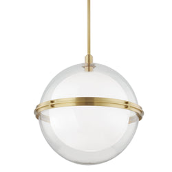 Northport 1 Light Pendant in Aged Brass
