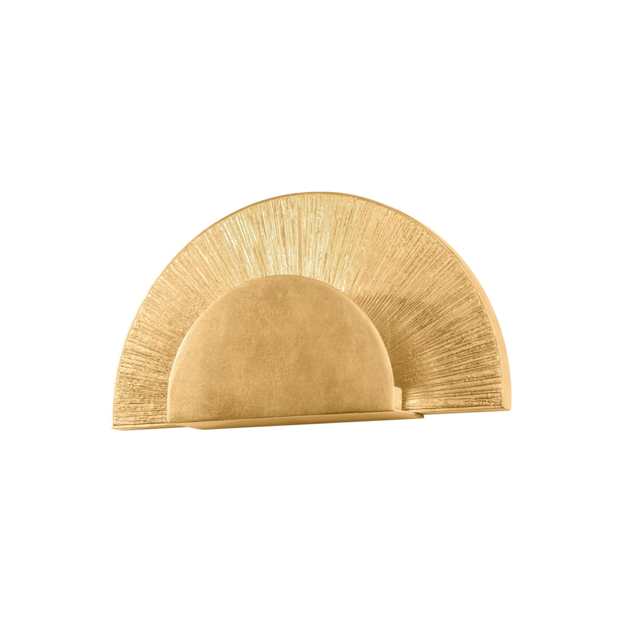 Homecrest 1-Light Wall Sconce in Vintage Gold Leaf 13.75W x 7.5H