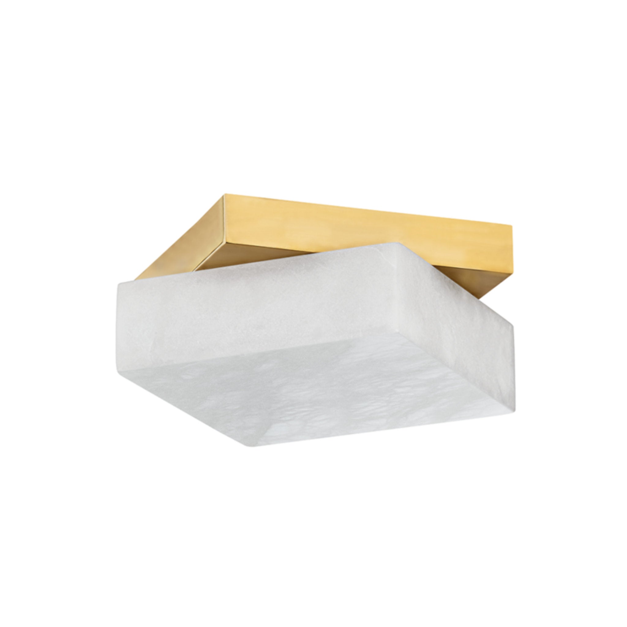 Brockton 1-Light Flush Mount in  Aged Brass 11.5L x 11.5W x 11.5H