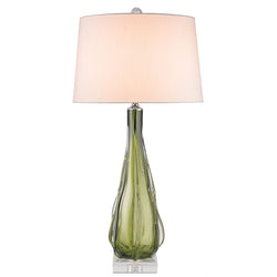 Zephyr Green Table Lamp - Green/Clear