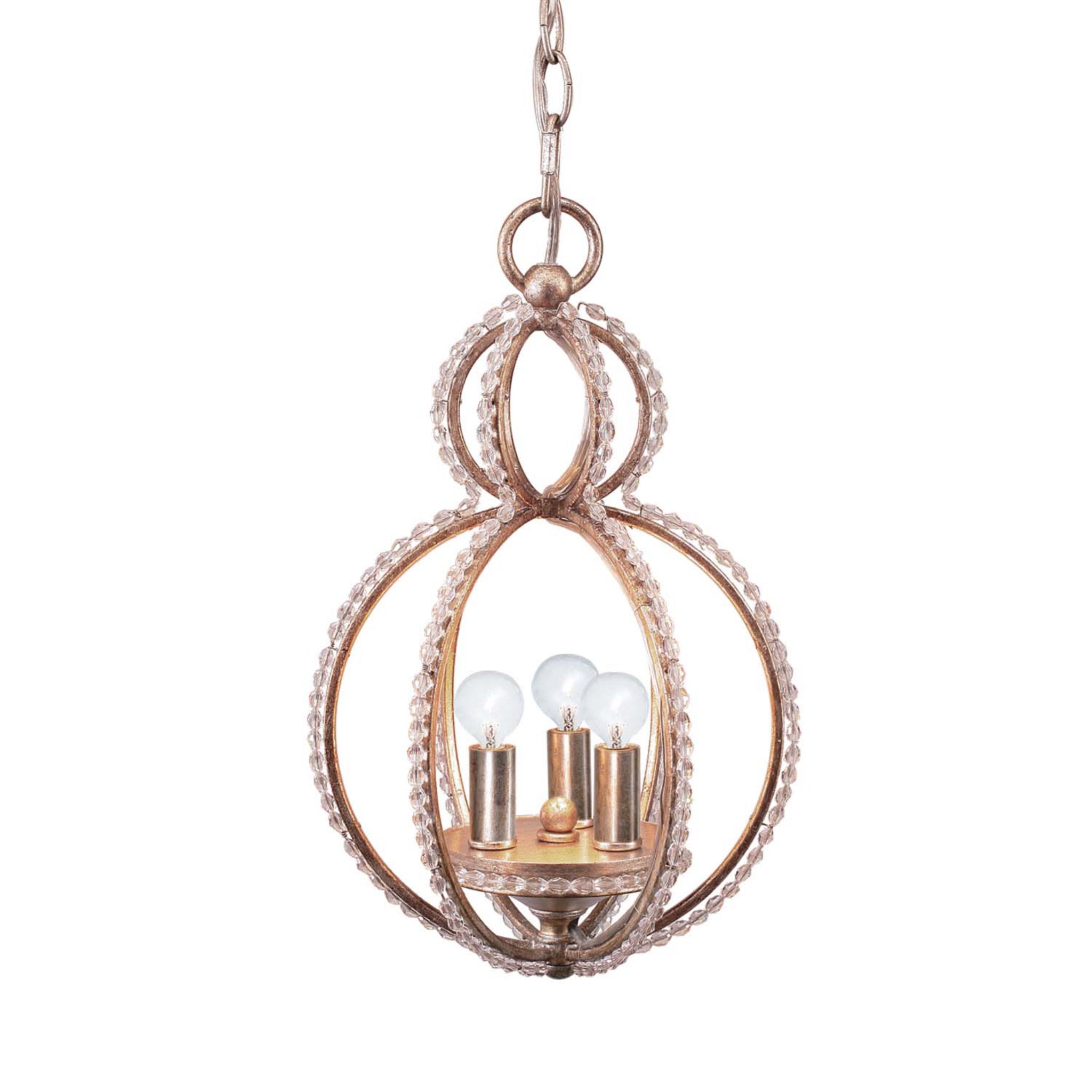 Garland 9.5'' Distressed Twilight Pendant Gold 9.5"W x 15.5"H x 9.5"D