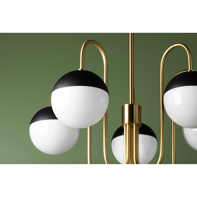 Renee 1 Light Plug-in Sconce in Aged Brass/Black