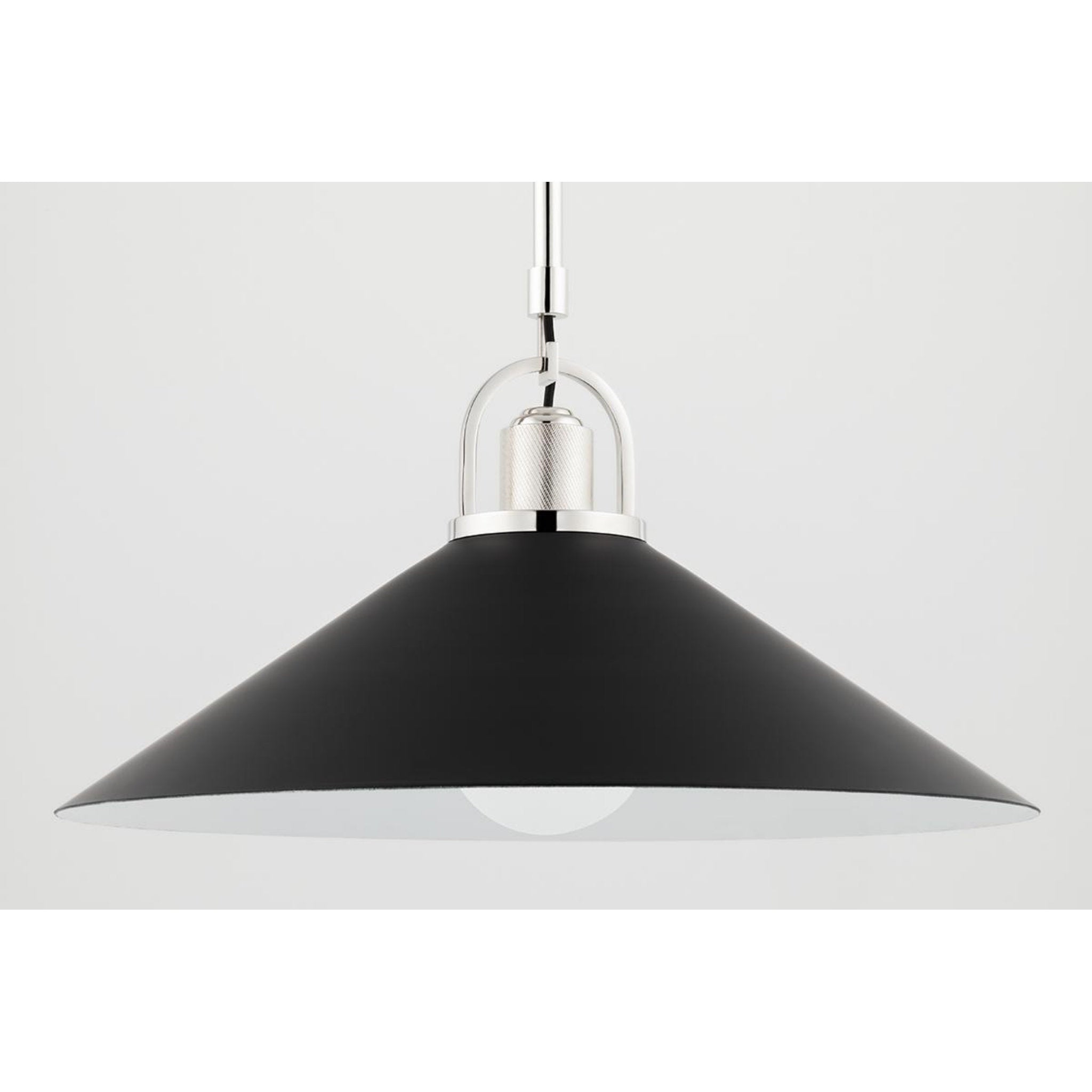 Syosset 1-Light Pendant in Aged Brass 12W x 9.25H (Black)