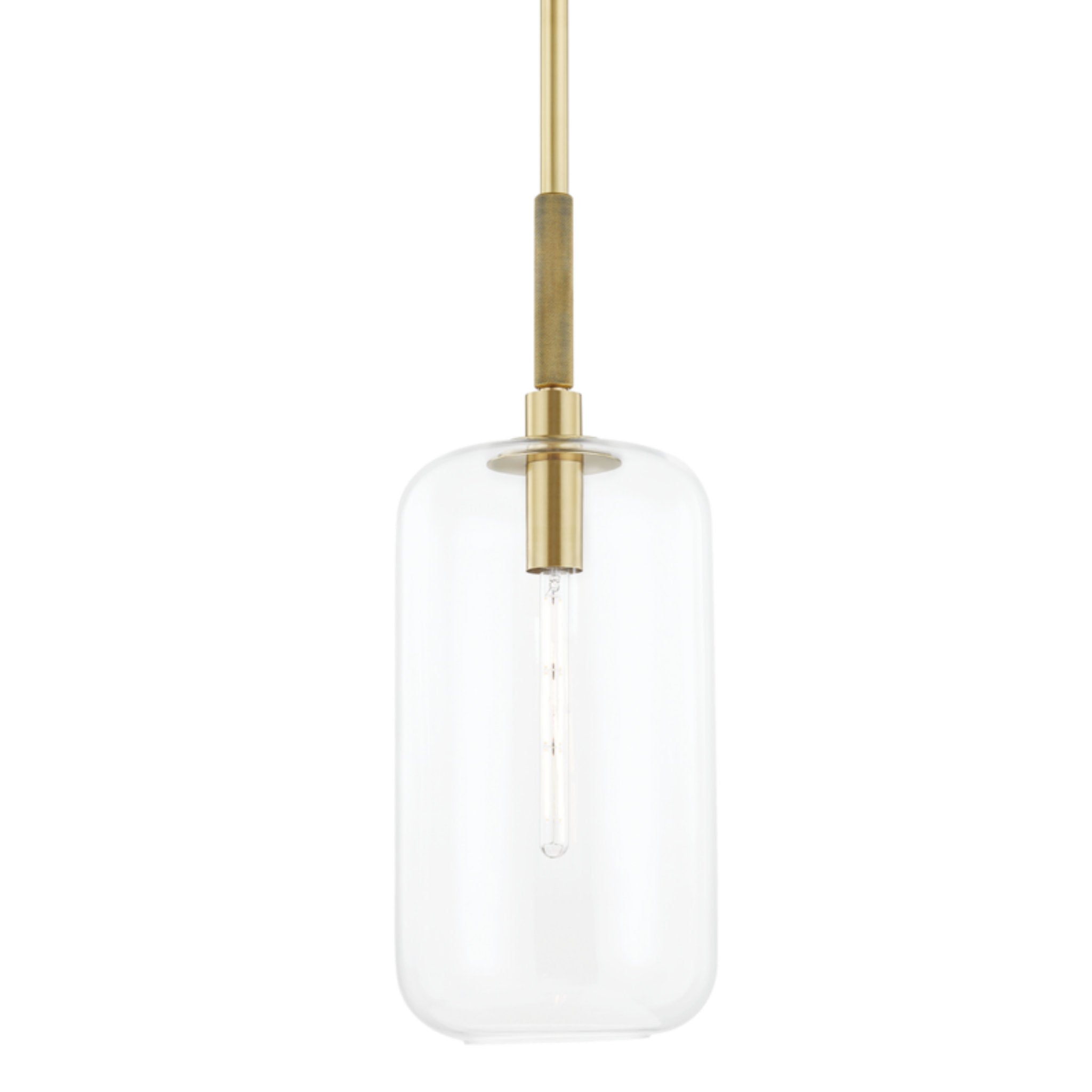 Lenox Hill 1-Light Pendant in  Aged Brass 11L x 11W x 30H