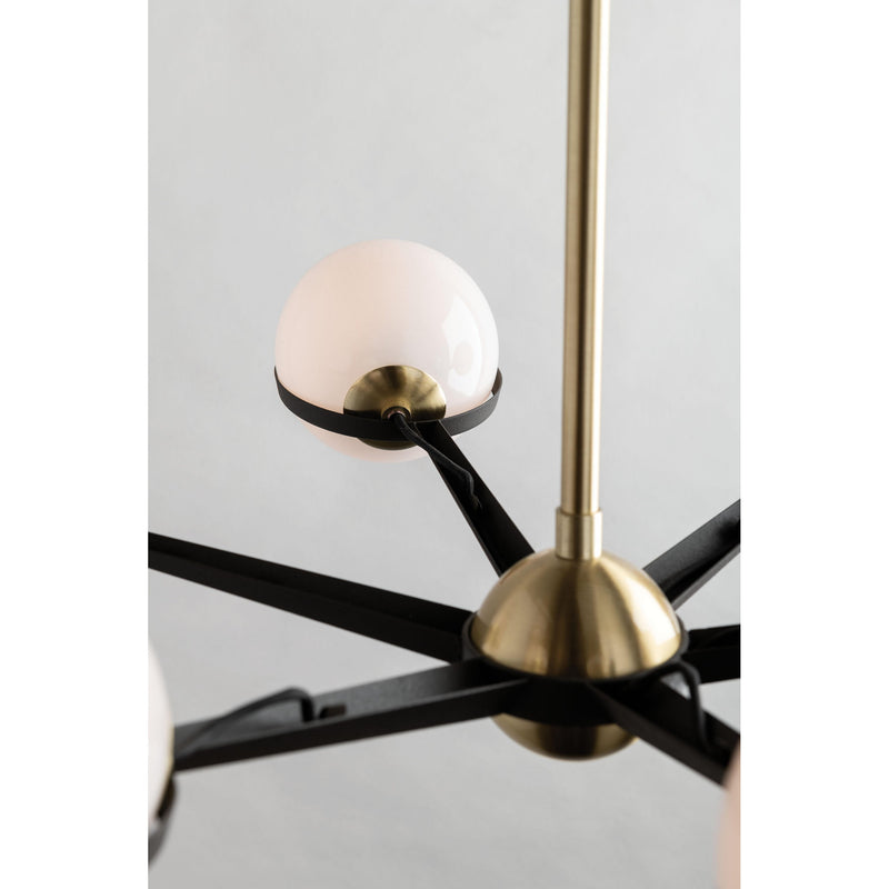 Ace 4 Light Linear in Textured Bronze Brushed Brass