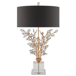 Forget-Me-Not Gold Table Lamp - Chinois Gold Leaf