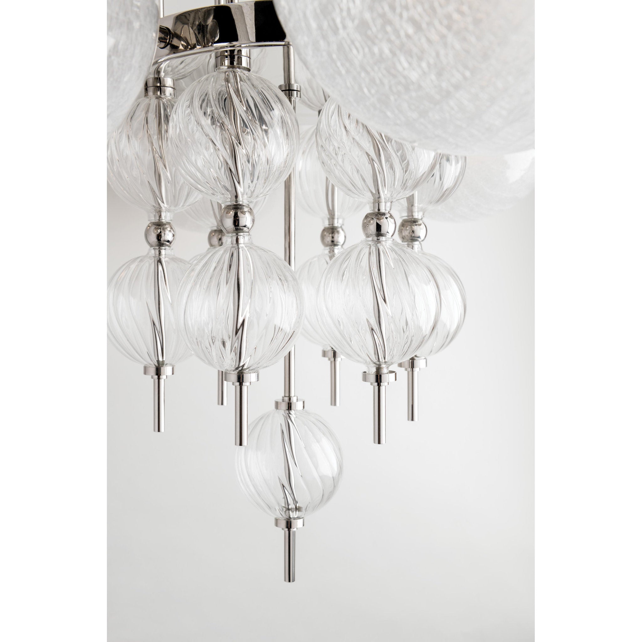 Calypso 6-Light Chandelier in  Polished Nickel 27.25L x 27.25W x 25H