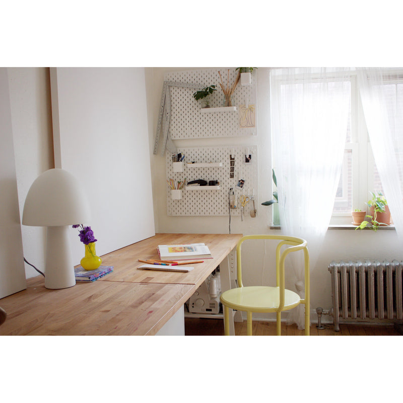 Vicky 1 Light Table Lamp in Soft White