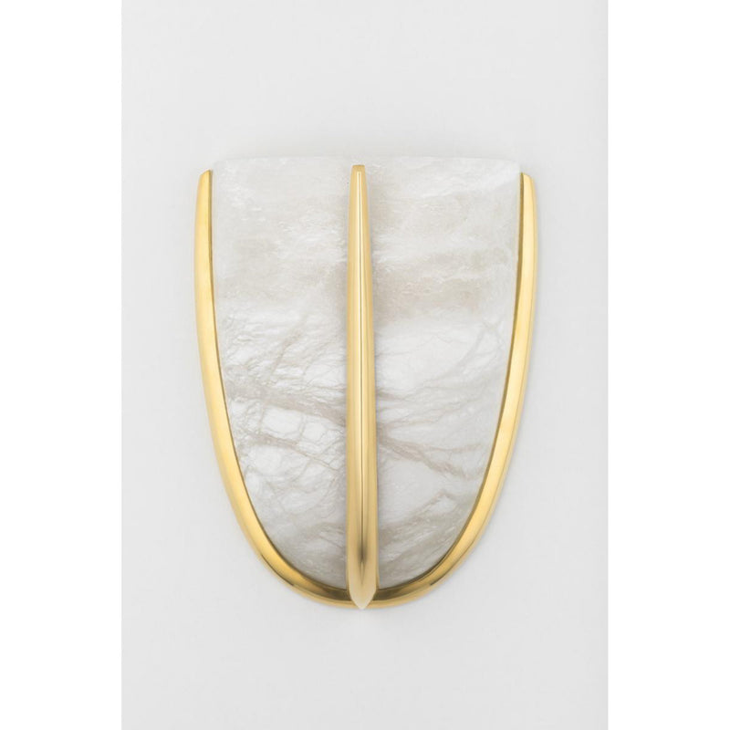 Wheatley 1 Light Wall Sconce in Aged Brass