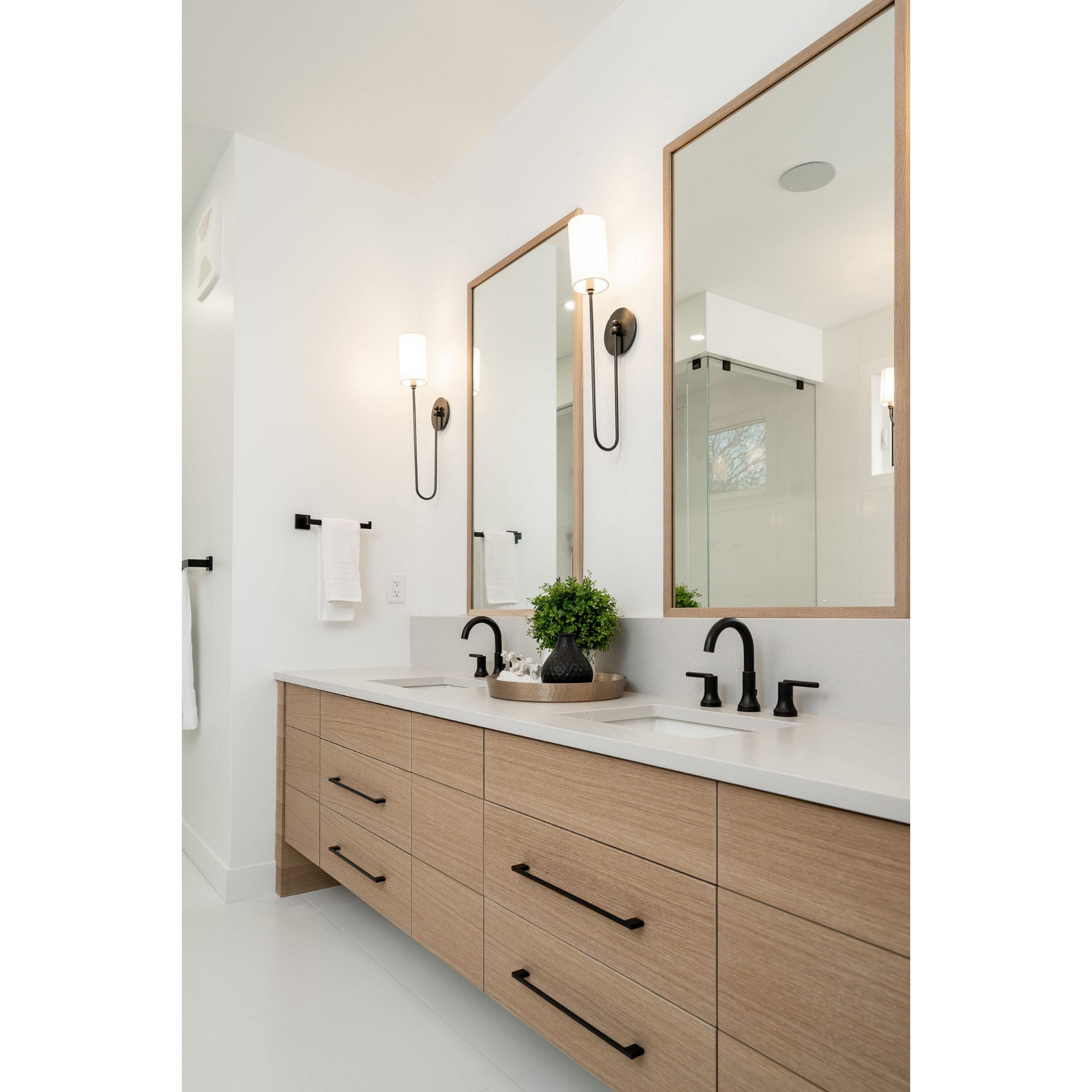 Harlem 1-Light Wall Sconce in  Old Bronze 5.25L x 5.25W x 24H