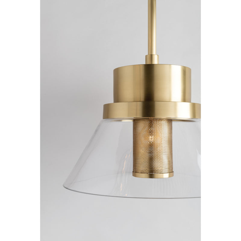 Paoli 1 Light Wall Sconce in Aged Brass