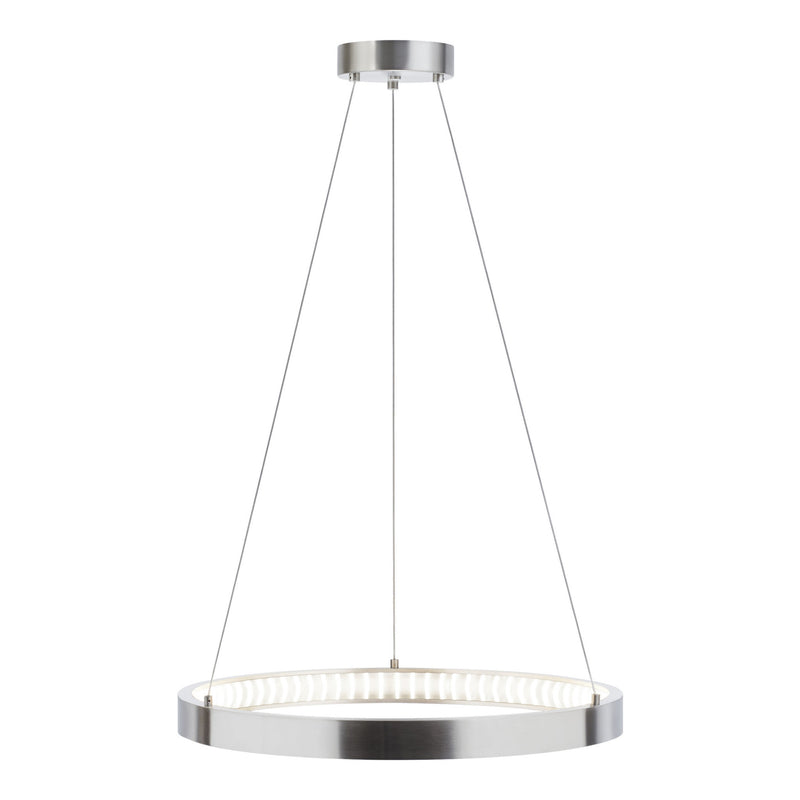 Visual Comfort Modern Collection 700BOD24S-LED930 Sean Lavin Bodiam 24 Suspension 1 Light 120 Volts 24.4in Length 3000K in Satin Nickel