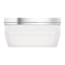 Visual Comfort Modern Collection 700BXLC-LED3 Sean Lavin Boxie Large Flush Mount 1 Light 120 Volts 9in Length 3000K in Chrome