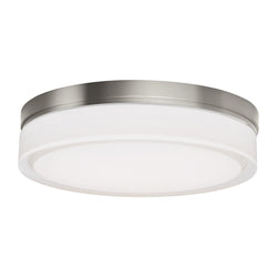 Visual Comfort Modern Collection 700CQLS-LED3 Sean Lavin Cirque Large Flush Mount 1 Light 120 Volts 11in Length 3000K in Satin Nickel