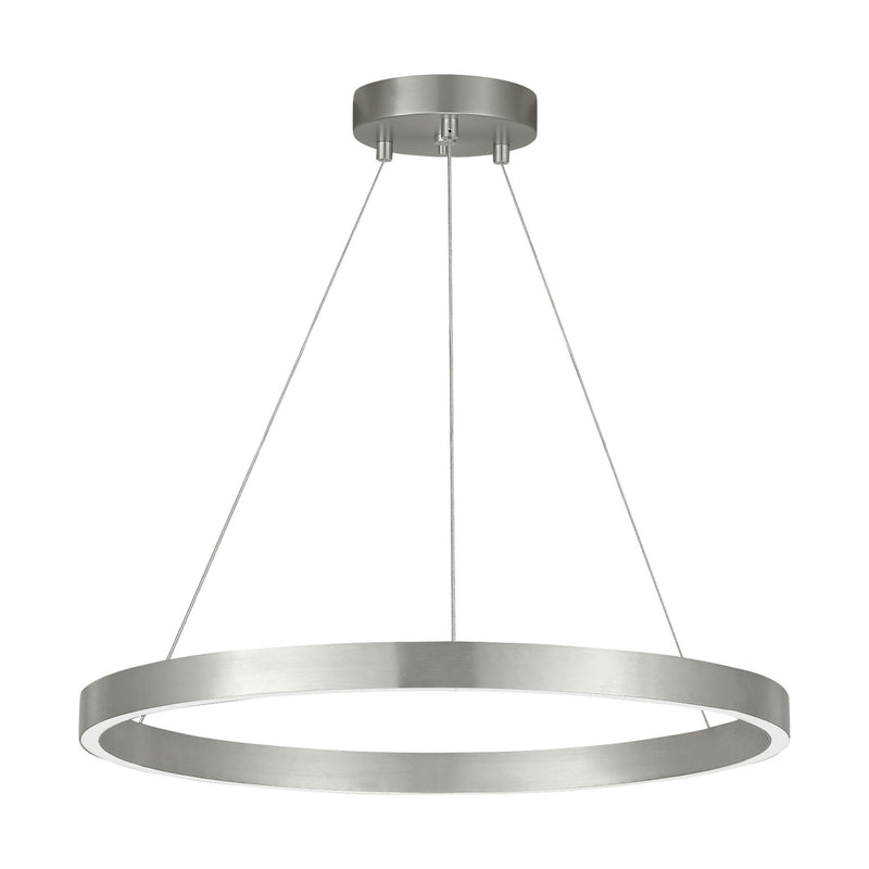 Visual Comfort Modern Collection 700FIA24S-LED930 Fiama 24 Suspension 1 Light 120 Volts 24in Length 3000K in Satin Nickel