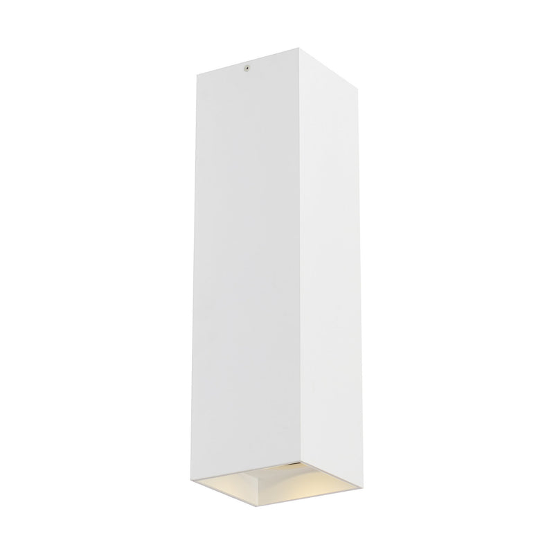 Visual Comfort Modern Collection 700FMEXO1820WW-LED935 Sean Lavin Exo 18 Flush Mount 1 Light Universal 120-277 Volts 5.2in Length 3500K in White