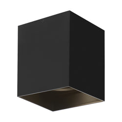 Visual Comfort Modern Collection 700FMEXO620BB-LED927 Sean Lavin Exo 6 Flush Mount 1 Light Universal 120-277 Volts 5.2in Length 2700K in Black