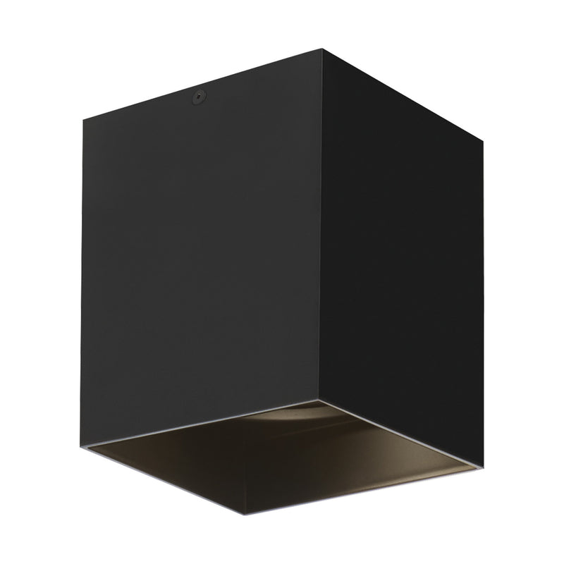 Visual Comfort Modern Collection 700FMEXO630BB-LED927 Sean Lavin Exo 6 Flush Mount 1 Light Universal 120-277 Volts 5.2in Length 2700K in Black