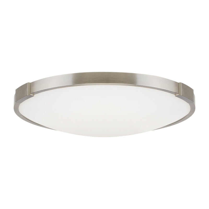 Visual Comfort Modern Collection 700FMLNC13S-LED927 Sean Lavin Lance 13 Flush Mount 1 Light 120 Volts 13.4in Length 2700K in Satin Nickel
