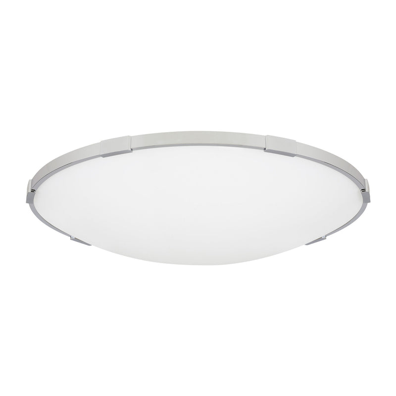 Visual Comfort Modern Collection 700FMLNC24C-LED930 Sean Lavin Lance 24 Flush Mount 1 Light 120 Volts 23.3in Length 3000K in Chrome